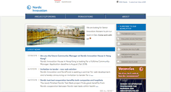 Desktop Screenshot of nordicinnovation.org